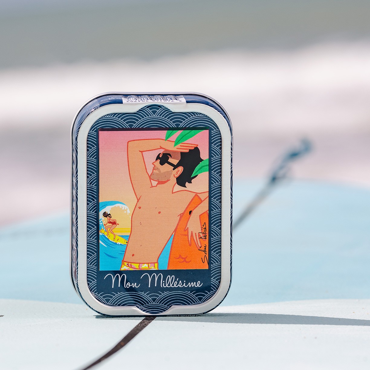 Sardines mon millésime - Solène Debiès - l'homme et son surf