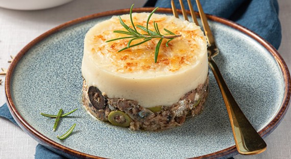 Parmentier de sardines et chou-fleur