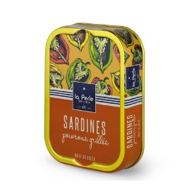 Sardines à l'huile de colza et aux poivrons grillés