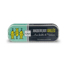 Lot de 4 boîtes de maquereaux grillés aux herbes de Provence