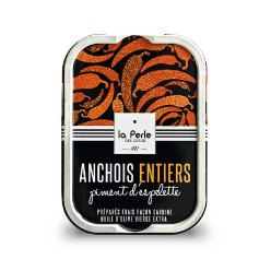 Anchois entiers au piment d'Espelette