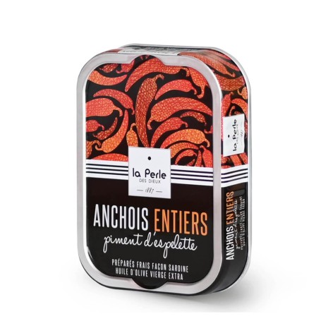 Anchois entiers au piment d'espelette Anchois entiers au piment d'espelette