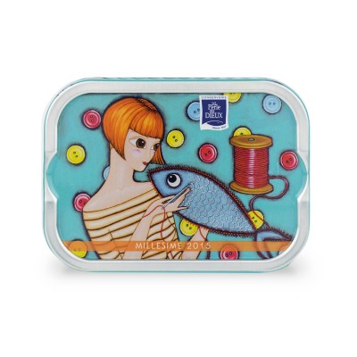 Lot de 4 boîtes de sardines Millésimées 2015 Coralie Joulin